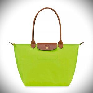 LONGCHAMP Le Pliage Original Large Tote Bag Green Light Recycled Canvas
